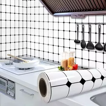Маслостойкие кухонные виниловые обои, самоклеящиеся обои, водостойкие обои, домашний декор, 3D наклейки на стену 40CM x 1M