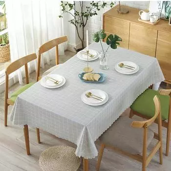 Маслостойкие скатерти, клетчатая скатерть, чехол для скатерти, зеленая ПВХ-водонепроницаемая скатерть, фоновая ткань для домашнего декора, камины Toalha De Mesa 40x60cm