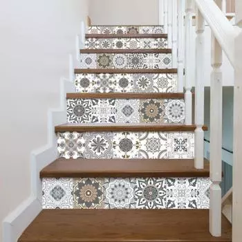 Маслостойкие утолщенные наклейки на плитку, прочные, устойчивые к пятнам мозаичные наклейки 15*15cm