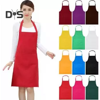 Маслостойкий кухонный фартук с карманным водонепроницаемым жиростойким кухонным фартуком без рукавов для выпечки