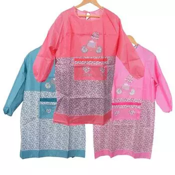 Маслостойкий кухонный фартук Водонепроницаемый чехол для готовки Одежда с длинными рукавами Фартук для готовки Кофейня кофейный