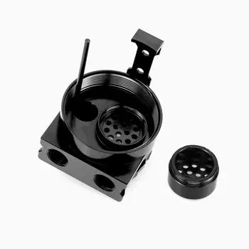 Маслоуловитель с перегородкой, универсальный маслоотделитель, канистра с дыхательным фильтром, универсальный алюминиевый маслоотделитель, 300 мл чёрный