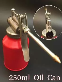 Масляная канистра 250 мл, ручной насос высокого давления, масляный распылитель, масленка с длинной насадкой для хранения смазочного масла, моторного масла