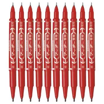 Масляная ручка ZEBRA Mackie Extra Fine Red 10 шт. B-MO-120-MC-R