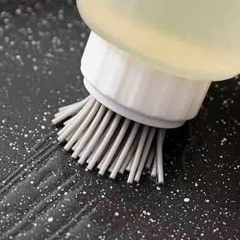 Масляная щетка, пищевая бутылка для масла, гибкая щетина, дизайн, прозрачная пищевая бутылка для масла, не содержащая BPA, контейнер для гриля и жарки красный