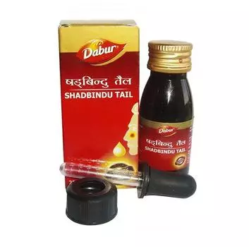 Масляные капли Шадбинду Тайл (50 мл), Shadbindu Tail, Dabur