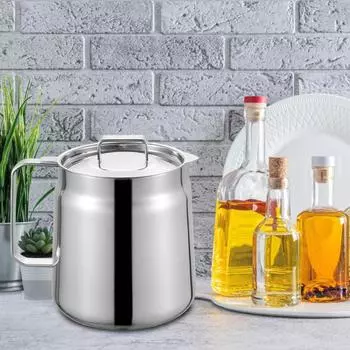 Масляный фильтр из нержавеющей стали с ручкой-носиком, большой емкости, универсальный масляный фильтр 3