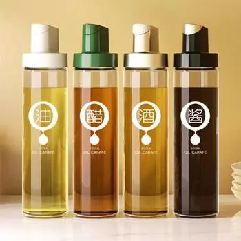 Масляный горшок, пластиковая герметичная кухонная бутылка для приправы, соевого соуса, уксуса, прозрачная бутылка оливкового масла 1pc белый