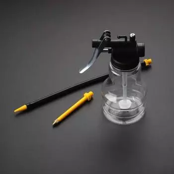 Масляный насос для смазочного пистолета, 250 мл/350 мл, пластиковая прозрачная масленка высокого давления, ручной смазочный пистолет, смазочная масляная банка, бутылка с жестким носиком 250 ml