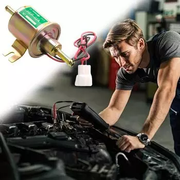 Масляный насос низкого давления 12 В, встроенный небольшой масляный насос HEP-02A, электрический масляный насос для мотоцикла, эффективные модификации автомобилей золотой