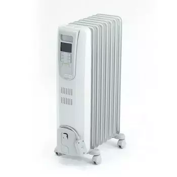 Масляный обогреватель Цифровой электрический лучистый обогрев с нулевым ветром Тихий, не сухой Температура поверхности Приблизительно Не требуется дозаправка Вилка безопасности x 5 ламп