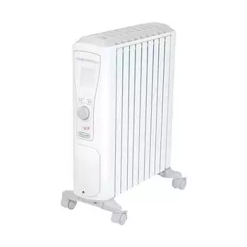 Масляный обогреватель De Longhi Belkardo RHJ75V0915-GY Электрический обогреватель с нулевым ветром Экономия энергии Нелегко высушить Температура поверхности Приблизительно 60 Eco M