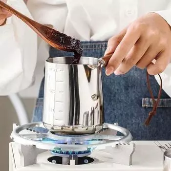 Масляный подогреватель масла V-образный носик Кастрюля для молока Кувшин для плавления воска Турецкий кофейник Чайник 600ml