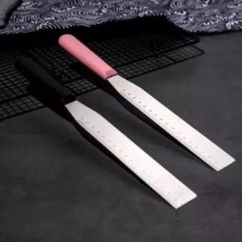 Масляный шпатель многоцелевой нержавеющий долговечный полезный скребок для помадки глазурь приспособление для выпечки 8Inch чёрный