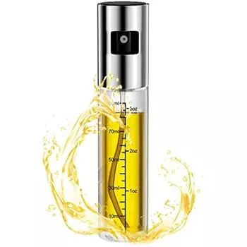 Масляный спрей, 100 мл, распылитель для масла и уксуса, прозрачный многоразовый распылитель для масла со шкалой, подходит для приготовления салатов с макаронами на гриле 19x5x5cm