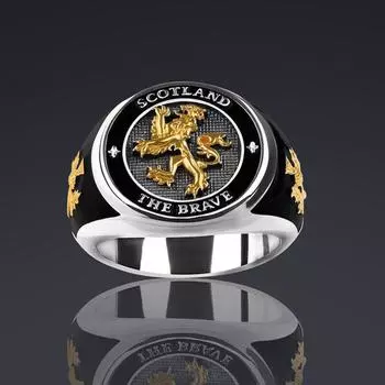 Масонский Логотип Золотые Ювелирные Изделия Мужское Ретро Кольцо с Каплей Масла Size 14