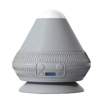 Massage Ball with Heat with Suction Cup Massage Cone Ball 2 Gear Temperature Electric Vibrating Massage Ball for Neck Waist Back