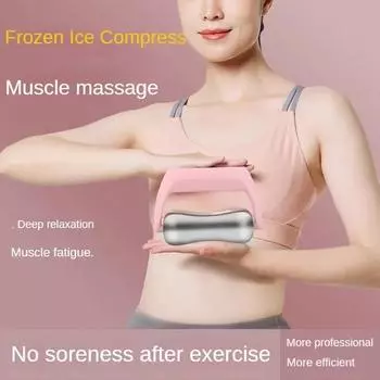 Massage Roller Stainless Steel Calf Slimming Roller Fascia Stick Muscle Relaxing Lumbar Spine Relief Yoga Equipment for Home синий