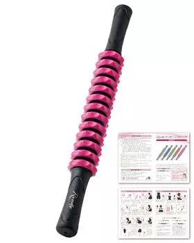 массаж фасции массаж фасции 5 цветов [Косметолог под наблюдением] ролик, ролик, палка, освобождение, палка, ослабление, (розовый) розовый