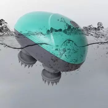 Массаж головы Электрический массажер для кошек Массаж тела Здравоохранение Глубокий массаж плеч и шеи 3D Трехмерный массаж зелёный