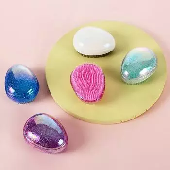 Массаж головы, расческа в форме яйца, мраморная антистатическая расческа, маленькая портативная расческа для укладки волос, профессиональная салонная расческа для ухода за волосами, дорожная расческа