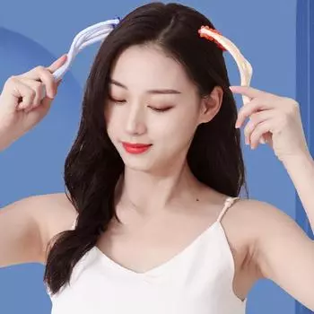 Массаж головы роликом Five Claws, выемка, меридиональный массаж, расческа, массаж акупунктурных точек кожи головы, расслабление, оздоровительные инструменты, снятие боли оранжевый