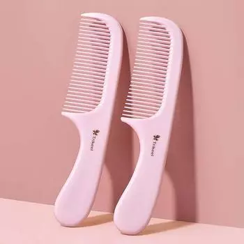 Массаж кожи головы розовая щетка для волос парикмахерские расчески с мелкими зубьями портативная расческа с широкими зубьями для девочек B1