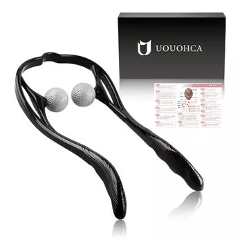 Массаж шеи UOUOHCA с помощью физического точечного нажатия Массаж плеч Лежа Нажмите на горшок Жесткие плечи Товары для облегчения скованности Жесткие чёрный