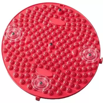 Массаж стоп Шиацу, очень толстый круглый диаметр меридианной точки давления стопы со стимулирующим точечным массажем стопы, умеренная мягкость и красный