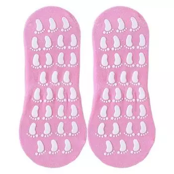 Массаж стоп унисекс нескользящие носки для пола резиновые носки с острыми краями батутные носки толстые бархатные носки Pink