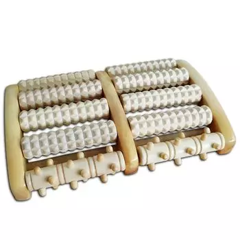 Массаж стопы роликовый массажный точечный массаж стопы коврик для точечного массажа стопы роликовый подошвенный ролик [VICHE CATT] (коричневый) коричневый