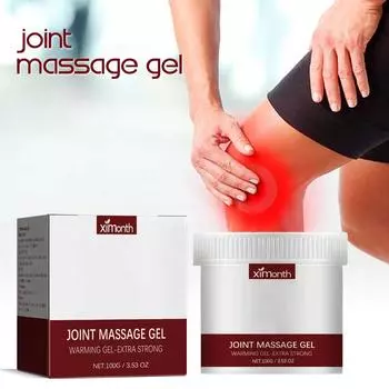 Массаж суставов, успокаивающий гель для суставов, уход за суставами, подходит для плеч, локтей, талии, боли в мышцах, релаксации, ухода за телом, 1 шт. белый