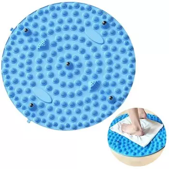 Массаж точечных точек давления для ног Массажер для точечных точек давления для ног Массажер для точечных точек давления для ног Круговая акупрессурная доска для массажа ног синий