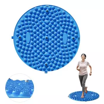 Массаж точек давления на стопы, круговой массаж стоп, массажер для ног, снятие усталости, эргономичный синий коврик для шиацу Walkstone Pressure Point, синий