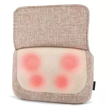 Массажер Deestop с подогревом для талии, жесткий массаж плеч, спины, таймер, дневной массажер, шея, массажер, подушка, массажер, бедра, жесткость, включено,