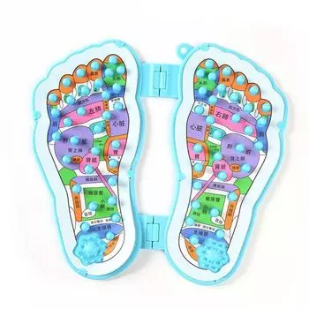 Массажер для акупрессуры стопы с камнями, массажный коврик для ног, массажер для подошв, коврик для рефлексологического массажа English version