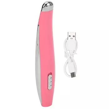 Массажер для глаз с вибрацией, устраняет темные круги, способствует впитыванию, ручной массажер для глаз, красный