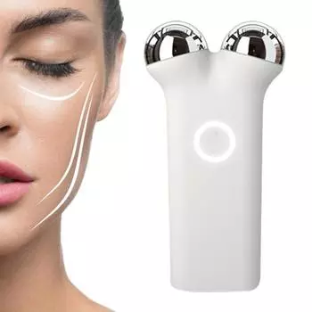Массажер для глаз с зарядкой через USB, эффективный микротоковый антивозрастной крем-эссенция для красоты глаз, инструмент для здоровья и красоты белый