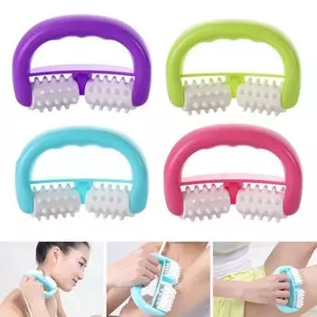 Массажер для глубоких тканей, антицеллюлитный массажер, эргономичный дизайн, легкий портативный неэлектрический роликовый массажер