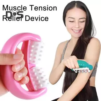 Массажер для глубоких тканей, антицеллюлитный массажер, эргономичный дизайн, легкий портативный неэлектрический роликовый массажер розы красного