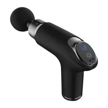 Массажер для глубоких тканей, легкий, компактный, массажный инструмент для ног, плеч, тела чёрный