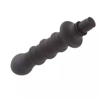 Массажер для глубоких тканей, перкуссионный моющийся силиконовый массажер для мышц, сменная головка, черный 0.59?0.63in