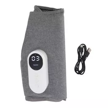 Массажер для голени с циркуляцией воздуха и компрессией 3 режима 3 настройки температуры Беспроводной массажер для голени серый