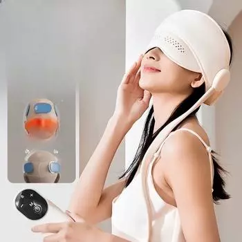 Массажер для головы, электрический массажер для головы, горячий компресс для глаз, мигрень, средство для сна, подарок, пресс-артефакт