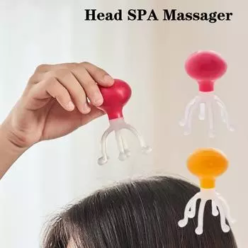 Массажер для головы, бытовой, дорожный, портативный, расслабляющий, стресс, снятие усталости, акупунктурный массаж кожи головы, когтистый, расслабляющий кожу головы