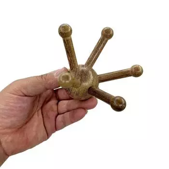 Массажер для головы и живота, чесательная клешня для головы, куриное крылышко, деревянный массажер для головы, пятикогтистый массажный гребень, гаджет для драгирования меридианов