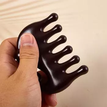 Массажер для головы из смолы, массаж шейного отдела позвоночника, расческа для волос, доска Гуаша, способствующая циркуляции крови, массажер, инструмент onesize