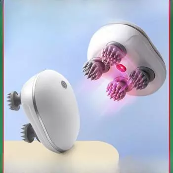 Массажер для головы Электрический разминающий вибрационный массажер Массаж кожи головы Коготь дракона Разминающий массажер для кожи головы 11*9.5*7 белый