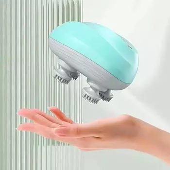 Массажер для головы «кошачий коготь» для освежения, массажер для кожи головы для массажа тканей кожи головы, разминающие узлы, портативный скребок для волос для Rela зелёный