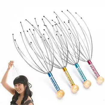 Массажер для головы Octopus Массажер для кожи головы Claw Извлекатель душ Снимает напряжение Расслабление мышц Устранение усталости Массажер Средства по уходу